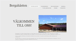 Desktop Screenshot of bergahasten.se